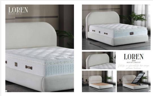 Loren set (baza,baslık,yatak) 150 x 200 ölçü