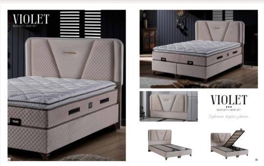 Violet Set (baza,baslık,yatak) 150 x 200 ölçü