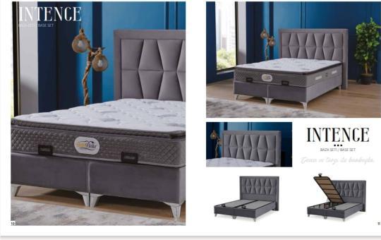 İntence Set (baza,baslık,yatak) 150 x 200 ölçü.