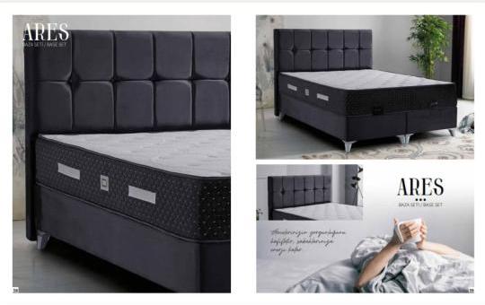 Ares Set (baza,baslık,yatak) 150 x 200 ölçü.