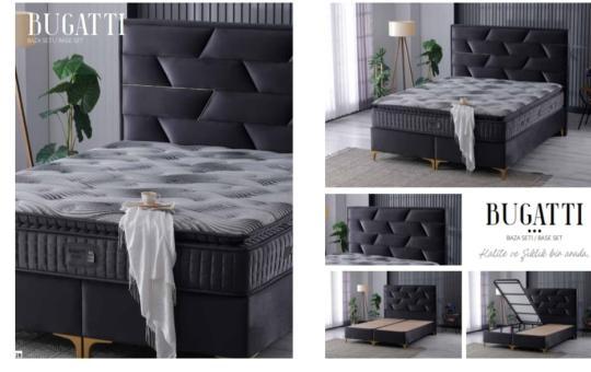 Bugatti set (baza,baslık,yatak) 150 x 200 ölçü