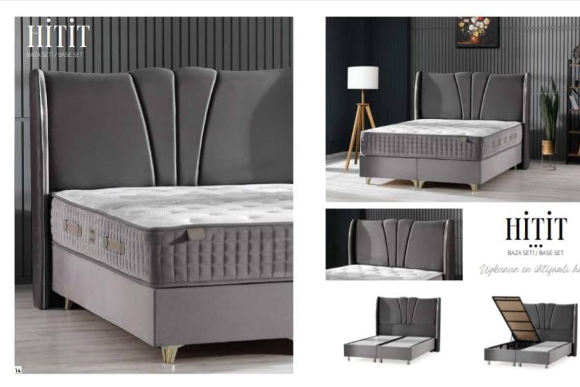 Hitit set (baza,baslık,yatak) 150 x 200 ölçü