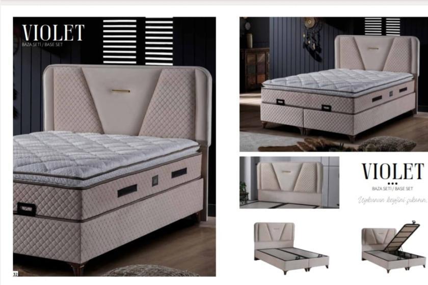 Violet Set (baza,baslık,yatak) 150 x 200 ölçü