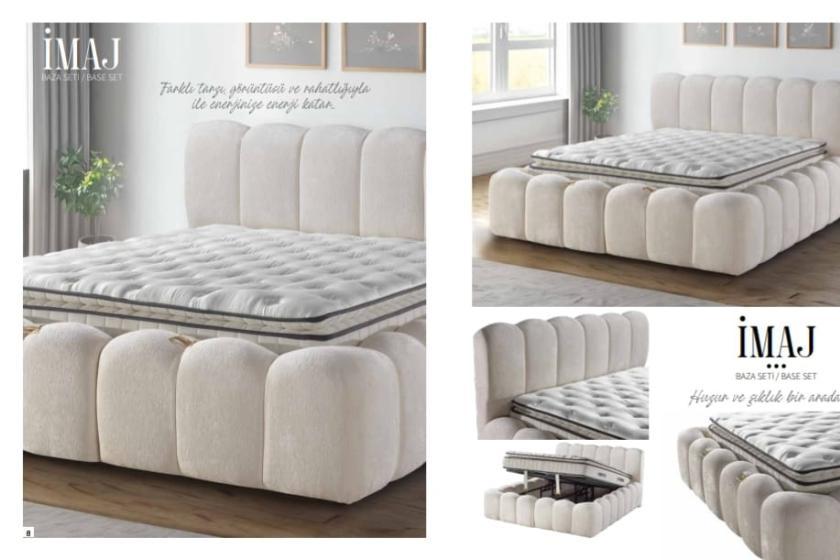 İmaj Set (baza,baslık,yatak) 150 x 200 ölçü.