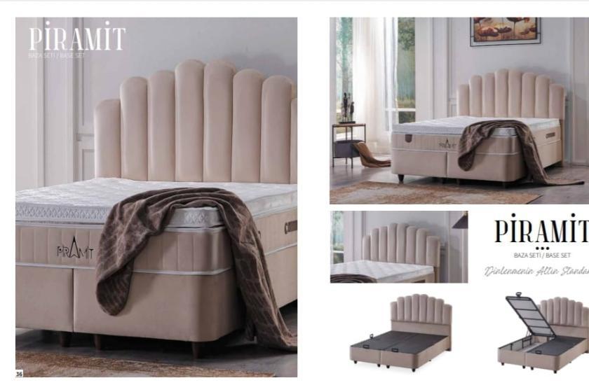 Piramit Set (baza,baslık,yatak) 150 x 200 ölçü